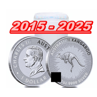 1 oz Australien BU diverse Jahre - Känguru Kangaroo - Silber BU 1 $ - Perth Mint - Anlagesilber / Investment coin