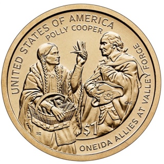 ab Lager* USA 1 $ 2026 Native American - Sacagawea POLLY COOPER & George Washington - Ureinwohner Amerikas-  Native American Dollar