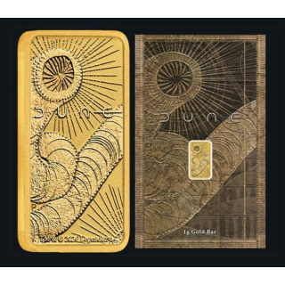 Aurinum*Top*Angebot** 1 g Gold 2026 DUNE Goldbarren Coin Card - Perth Mint