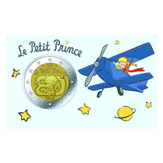 Frankreich 2 Euro Blister 2026 - DER KLEINE PRINZ - Coin Card FLUGZEUG - Monnaie de Paris 80 Jahre Keiner Prinz