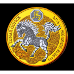 Sonderedition* NEU* 1 oz Ruanda 2026 PROOF GILDED - JAHR...