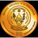 Sonderedition* NEU* 1 oz Ruanda 2026 PROOF GILDED - JAHR...