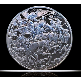5 oz Niue 2026 Proof - Die Vier Reiter der Apokalypse / Four Horsemen of Apocalypse - Armageddon  Die Offenbarung des Johannes  - SilberEdition 10 $