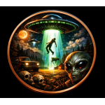 Neu ** 5 oz Kupfer-Copper Editiion - ALIENS Die ENTFÜHRUNG / UFO  - High relief - Vorverkauf / Presale!