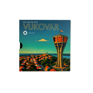 3,88 Euro Kroatien KMS 2026 BU Coin Card -  Kursmünzensatz - Vukovar