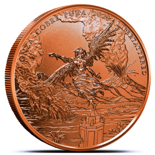 NEU** 1 oz Kupfer/Copper Round 2026 BU LIBERTETTERED - ZOMBIE LIBERTAD Siegesgöttin -  ZOMBUCKS Zombie Apokalypse - Die Untoten der Kommenden Apokalypse (8) - 75 Zombucks