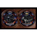 BRANDNEU** 2 x 1 oz Kupferedition - MUSCLE CARS - General Motors vs. Ford - Kupfer Color Edition - VORVERKAUF - PRESALE !