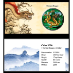 NEU* 1 oz China 2026 BU COLOR - DRACHE / DRAGON - Tang...