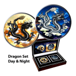 2 x 1 oz SET China 2025 Tag & Nacht Day & Night -...