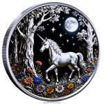 auf Lager 1 oz Kupferedition - UNICORN MOONLIGHT /  EINHORN im MONDLICHT (2.)