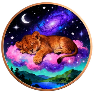 auf Lager  1 oz Kupferedition - TIGERBABY auf Wolke - Für Kinder  (1.)