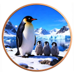 NEU** 1 oz Kupferedition - PINGUINFAMILIE / PENGUIN...