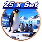 NEU** 25 x 1 oz Kupferedition - PINGUINFAMILIE / PENGUIN...