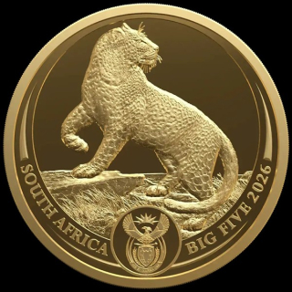 NEU* 1 oz Gold Südafrika 2026 Proof - LEOPARD / CHEETAH - Big Five Serie (4.) - Gold - 50 Rand
