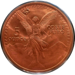 Neu ** 5 oz Kupfer-Copper Edition - Mexico LIBERTAD Engel der Unabhängigkeit / ANGEL of Independence  - High relief - Vorverkauf / Presale!