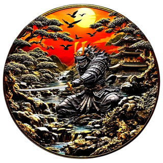 Neu ** 5 oz Kupfer-Copper Edition - SAMURAI - Legendäre Krieger - Ancient Warrior serie - Ultra High relief - Vorverkauf / Presale!