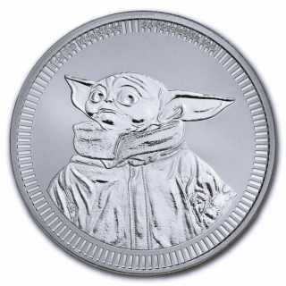 1 oz Niue 2023 BU - BABY YODA / Star Wars Grogu  - Silber 2 NZ$