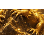 Lagernd ** 5 oz Kupfer-Copper Edition - GOLDENER DRACHE / GOLDEN DRAGON - Wächter des Goldschatzes / Guardian of Gold Treasure - Ultra High relief