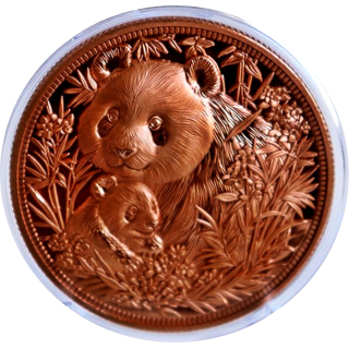 NEU** 1 oz Kupferedition - PANDAFAMILIE / PANDA FAMILY - Neue Serie Wilde Tiere / Familie (6) / Wilde Tiere