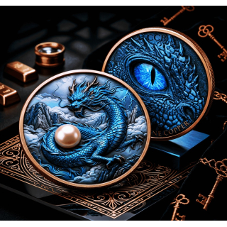 aufgrund grosser Nachfrage** 1 kg Kupfer Edition DRACHE - DRACHENWÄCHTER  / Dragon Guardian - Wächter der Edelsteine - Copper mit echter Perle / Real Pearl - Vorverkauf / Presale!