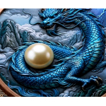 aufgrund grosser Nachfrage** 1 kg Kupfer Edition DRACHE - DRACHENWÄCHTER  / Dragon Guardian - Wächter der Edelsteine - Copper mit echter Perle / Real Pearl - Vorverkauf / Presale!