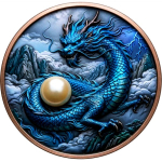 aufgrund grosser Nachfrage** 1 kg Kupfer Edition DRACHE - DRACHENWÄCHTER  / Dragon Guardian - Wächter der Edelsteine - Copper mit echter Perle / Real Pearl - Vorverkauf / Presale!
