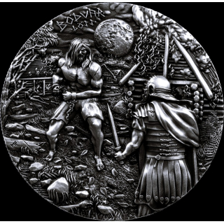 Neu** 2 oz Germania 2026 UHR Black Light - BOEDVAR SAGA - Die LEGENDE des NORDISCHEN KRIEGERS - Legend of Nordic Warrior - STARTAUSGABE Verlust mach Rachsücjhtig - Silber Germania Mint