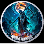 Neu* 3 x 1 oz Liberia 2026 Color - GRIM REAPER /...