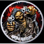 Neu* 3 x 1 oz Liberia 2026 Color - GRIM REAPER / SENSENMANN Collection - Silber Color-Edition 10$