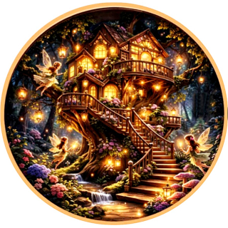 Neu** 5 oz Kupfer-Copper Edition - Märchenhafte ELFE im ELFENSCHLOSS / FAIRY TREECASTLE - Ultra High relief - Vorverkauf / Presale!