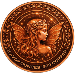 Neu** 5 oz Kupfer-Copper Edition - Märchenhafte ELFE im ELFENSCHLOSS / FAIRY TREECASTLE - Ultra High relief - Vorverkauf / Presale!