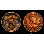 Neu** 5 oz Kupfer-Copper Edition - Märchenhafte ELFE im ELFENSCHLOSS / FAIRY TREECASTLE - Ultra High relief - Vorverkauf / Presale!