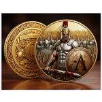 ab Lager ** 5 oz Kupfer-Edition -  LEONIDAS & Die Legion der SPARTANER  - Die Tapferen Krieger aus SPARTA - Ultra High relief
