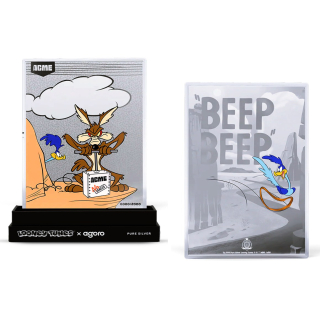 5 g Niue 2026 Proof - ROADRUNNER / Looney Tunes Acme TNT Plunger  - silber color Folie 2 NZ$