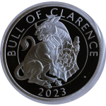 1 oz Silber UK 2023 PROOF - BLACK BULL of CLARENCE -...