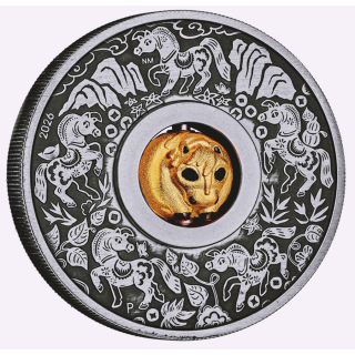 1 oz Australien 2026 ROTATING - JAHR des PFERDES - Year of the HORSE - Lunar 3 Serie - 1 AU$ - Silberpferd