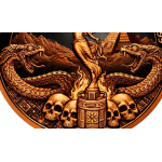 Neu ** 5 oz Kupfer-Copper Edition - LIBERTAD - Das IMPERIUM der AZTEKEN & Der TODESKAMPF - Color High relief - Vorverkauf / Presale!