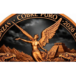 Neu ** 5 oz Kupfer-Copper Edition - LIBERTAD - Das IMPERIUM der AZTEKEN & Der TODESKAMPF - Color High relief - Vorverkauf / Presale!
