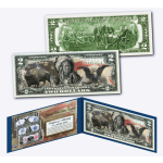USA 2$ Schein - Historisches Amerika- Bison Adler Native...