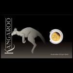 auf Lager 0,5 g Gold 2026 Proof - KÄNGURU / KANGAROO Coin Card - Australien 2 AU$