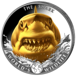 NEU* 1 oz Kongo 2026 GILDED - HAI / SHARK - Silber 20 Frs...
