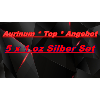 *AURINUM * TOP * ANGEBOT * 5  x 1 oz SILBER*SET*2026* Neuausgaben* - Schwan + Koala + St. Georg + Outback ODER Dune + Hai