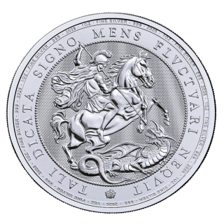 NEU** 1 oz UK 2026 BU - ST. GEORG & DRACHE / DRAGON - 2 Pfd. - Silber Anlagemünze