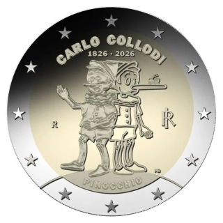 Italien 2 Euro 2026 - PINNOCHIO bankfrisch bfr.- Lieferung lose!