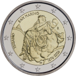 2 Euro San Marino 2026 BU Coin Card 450. Todestag von...