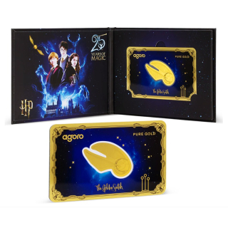 ab Lager** 0,1 g GOLD Niue 2026 Proof - GOLDEN SNITCH HARRY POTTER - 1$ -  25 Jahre Harry Potter