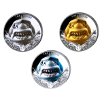 NEU* 3 x 1 oz SET Kongo 2026 - HAI / SHARK - Silber 20...