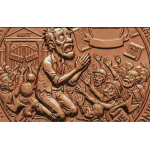 ab Lager* Letzte* 1 oz Kupfer-Copper Edition - LIBERTAD - Das IMPERIUM der AZTEKEN & Die Grosse Hungersnot / The Great Famine - Color High relief