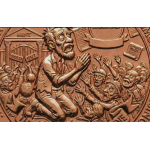 Neu ** 1 oz Kupfer-Copper Edition - LIBERTAD - Das IMPERIUM der AZTEKEN & Die Grosse Hungersnot / The Great Famine - Color High relief - Vorverkauf / Presale!
