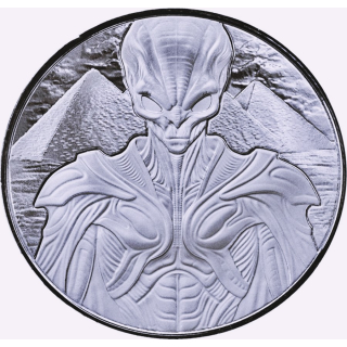 Neu* 1 oz Samoa 2025 ALIEN ARCHITECTS - PROOFLIKE Silber - 2 $ Alien Battle serie